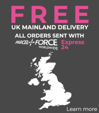 Free next day delivery to UK mainland addresses